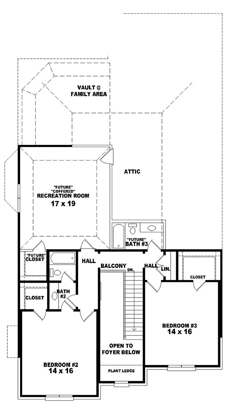 Colonial House Plan Second Floor - Rosalba Georgian Home 087D-0850 - Shop House Plans and More