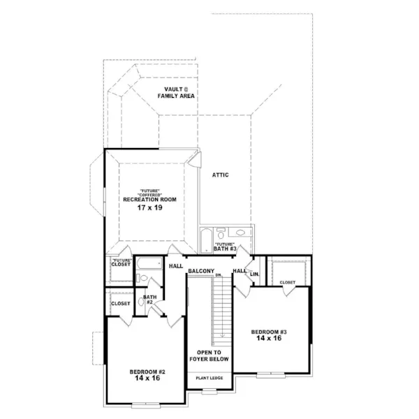 Colonial House Plan Second Floor - Rosalba Georgian Home 087D-0850 - Shop House Plans and More