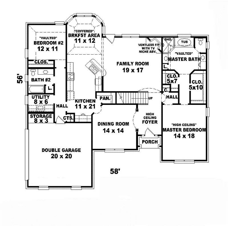 Luxury House Plan First Floor - Cadell English Cottage Home 087D-0851 - Search House Plans and More