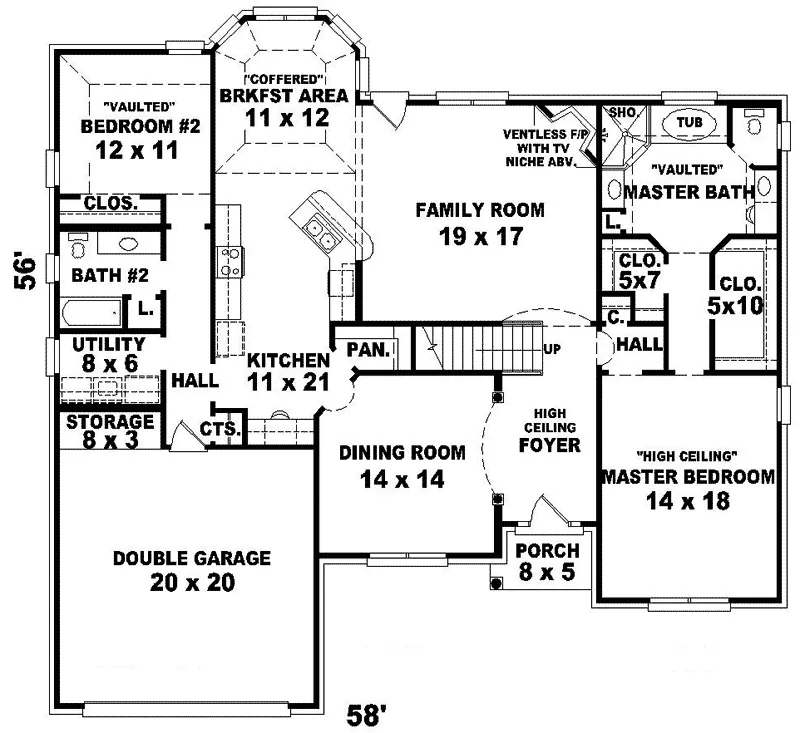 Luxury House Plan First Floor - Pacific Dune Traditional Home 087D-0857 - Shop House Plans and More