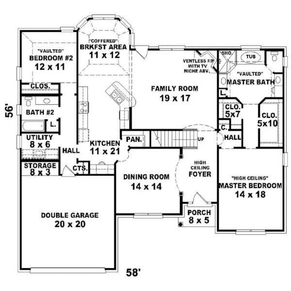 Luxury House Plan First Floor - Pacific Dune Traditional Home 087D-0857 - Shop House Plans and More