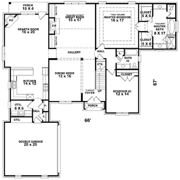 Luxury House Plan First Floor - Oakstone Luxury Home 087D-0861 - Shop House Plans and More