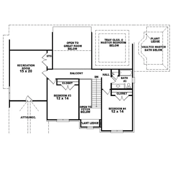 Luxury House Plan Second Floor - Oakstone Luxury Home 087D-0861 - Shop House Plans and More