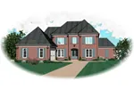 Southern House Plan Front of Home - Oakstone Luxury Home 087D-0861 - Shop House Plans and More