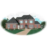 Luxury House Plan Front of Home - Oakstone Luxury Home 087D-0861 - Shop House Plans and More