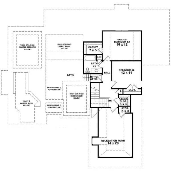 European House Plan Second Floor - Rockmoor European Home 087D-0869 - Shop House Plans and More