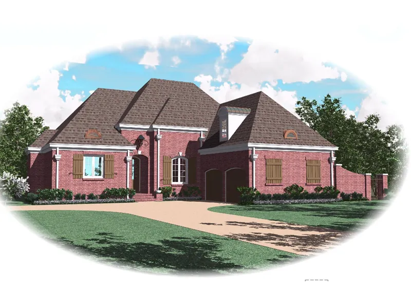Luxury House Plan Front of Home - Rockmoor European Home 087D-0869 - Shop House Plans and More