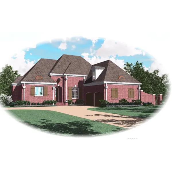 European House Plan Front of Home - Rockmoor European Home 087D-0869 - Shop House Plans and More