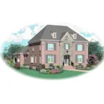 Traditional House Plan Front of Home - Delmonico Narrow Lot Home 087D-0870 - Search House Plans and More