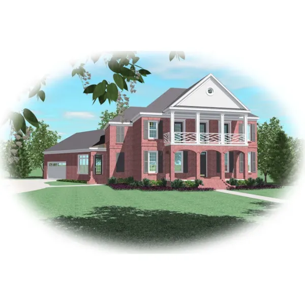 Country House Plan Front of Home - Harlingen Hill Plantation Home 087D-0875 - Search House Plans and More