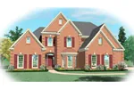 Colonial House Plan Front of Home - Watsontown Traditional Home 087D-0880 - Shop House Plans and More