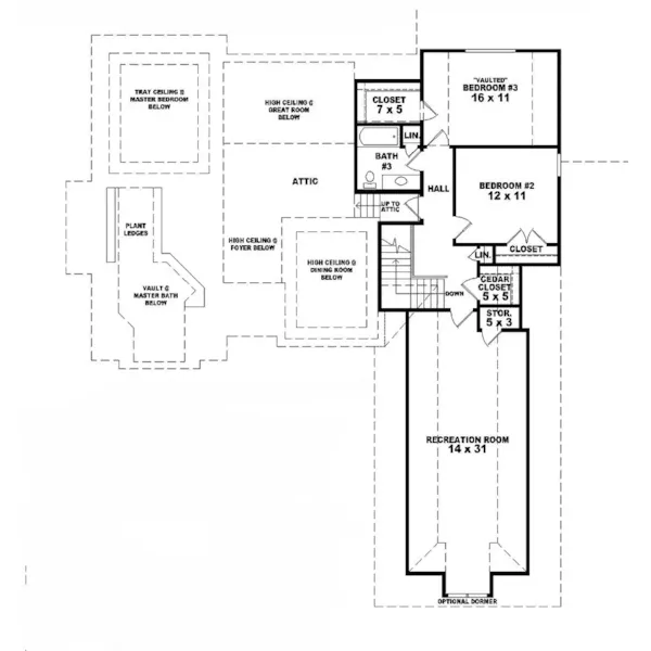 Luxury House Plan Second Floor - Haviland Park European Home 087D-0885 - Search House Plans and More