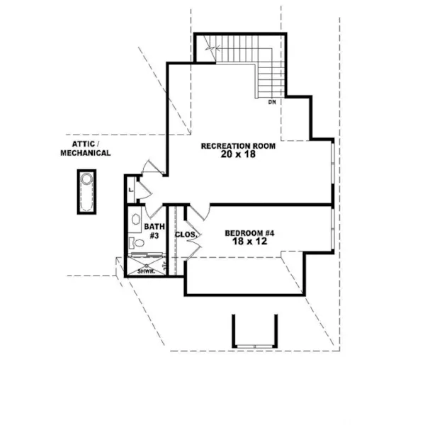 Country House Plan Second Floor - Kennebeck European Home 087D-0892 - Search House Plans and More