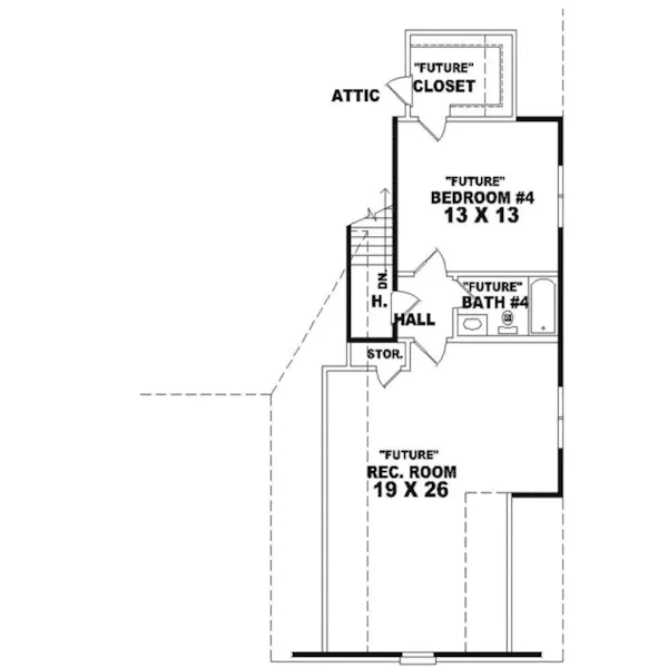 Colonial House Plan Second Floor - Kaycreek Traditional Home 087D-0895 - Search House Plans and More