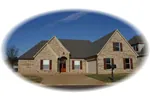 Colonial House Plan Front of Home - Kaycreek Traditional Home 087D-0895 - Search House Plans and More