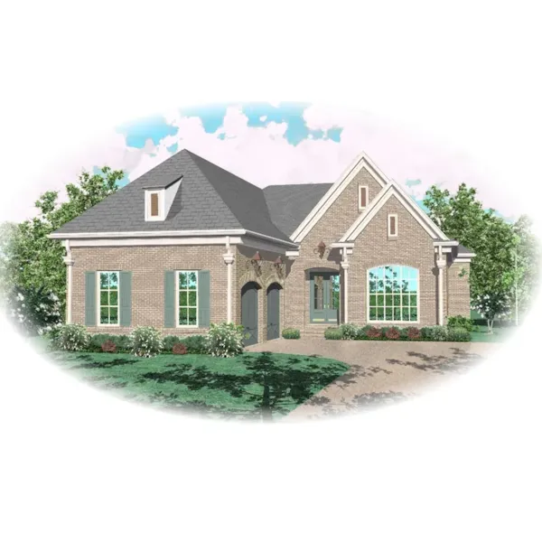 European House Plan Front of Home - Dionna Elegant European Home 087D-0898 - Search House Plans and More