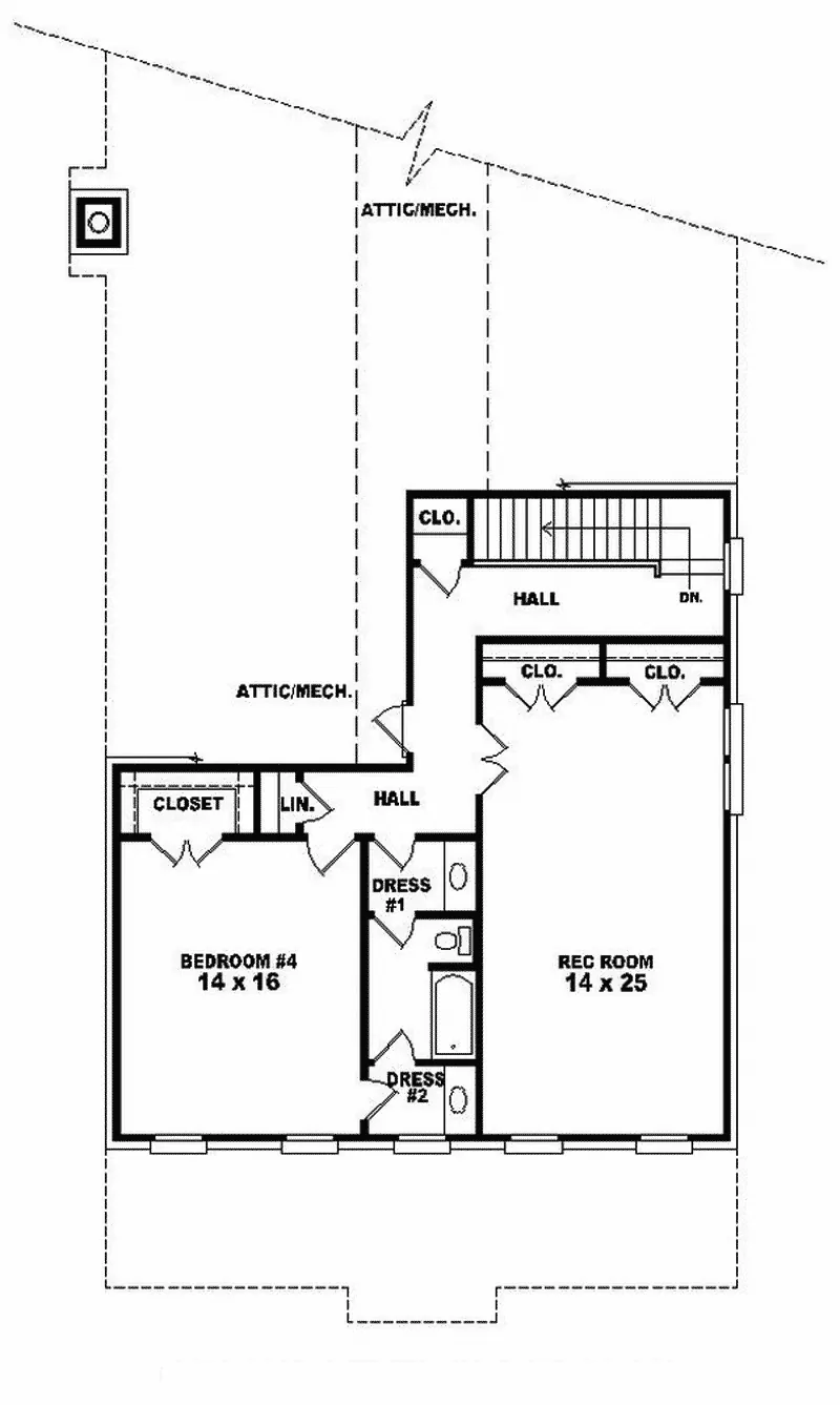 Country House Plan Second Floor - Feise Forest Craftsman Home 087D-0906 - Search House Plans and More
