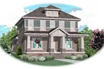 Craftsman House Plan Front of Home - Feise Forest Craftsman Home 087D-0906 - Search House Plans and More
