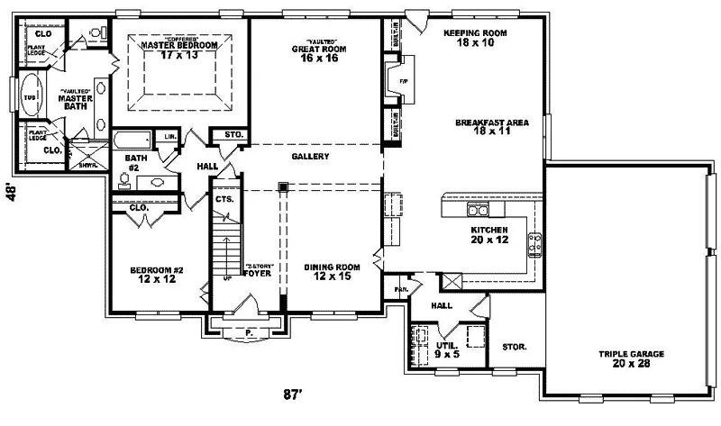 Luxury House Plan First Floor - Geyer Forest European Home 087D-0907 - Search House Plans and More