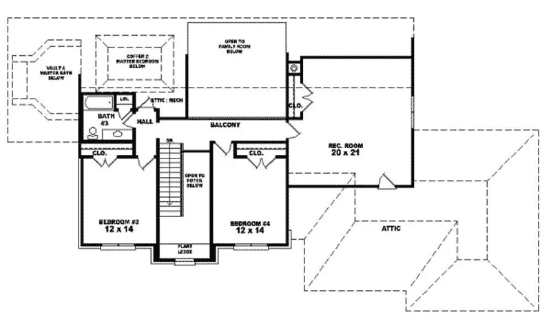 Country House Plan Second Floor - Geyer Forest European Home 087D-0907 - Search House Plans and More