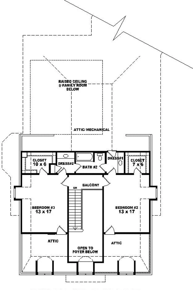 European House Plan Second Floor - Prairie Dunes European Home 087D-0908 - Shop House Plans and More