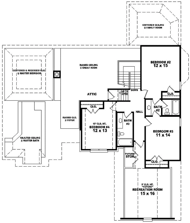 Country House Plan Second Floor - Shinnecock Hill Luxury Home 087D-0910 - Shop House Plans and More