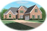 Country House Plan Front of Home - Shinnecock Hill Luxury Home 087D-0910 - Shop House Plans and More