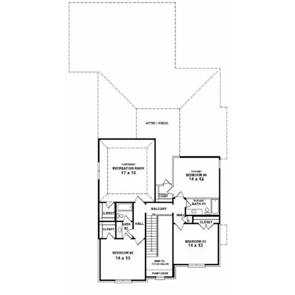 Country House Plan Second Floor - Irena Georgian Style Home 087D-0911 - Search House Plans and More