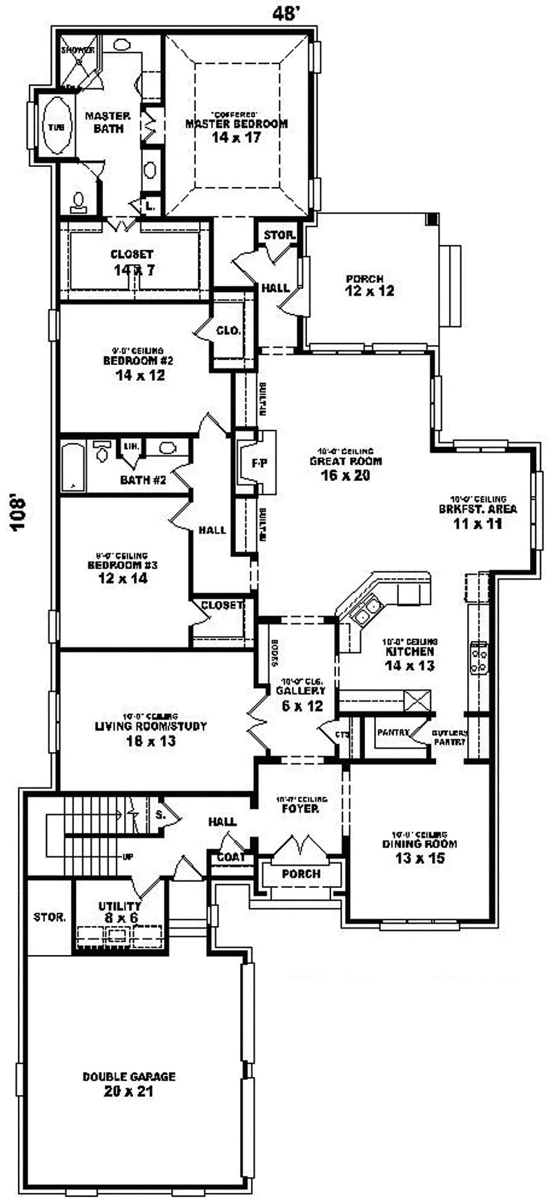 European House Plan First Floor - Rockingham Manor European Home 087D-0913 - Shop House Plans and More