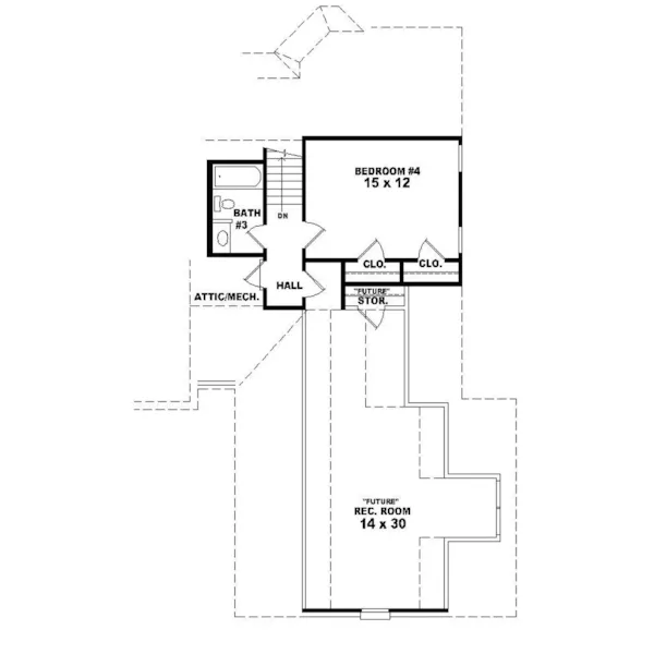 European House Plan Second Floor - Somerset Place Ranch Home 087D-0920 - Shop House Plans and More