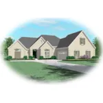 European House Plan Front of Home - Somerset Place Ranch Home 087D-0920 - Shop House Plans and More