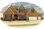 European House Plan Front of Home - Gatesbury Traditional Home 087D-0921 - Search House Plans and More