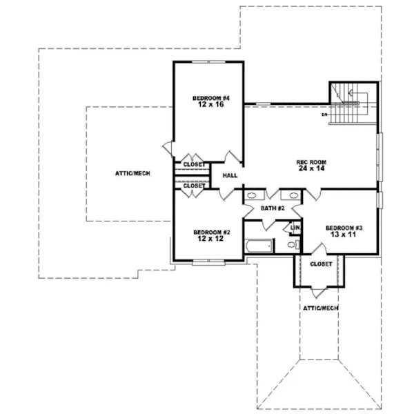 Traditional House Plan Second Floor - Derbyshire Lake Luxury Home 087D-0927 - Search House Plans and More