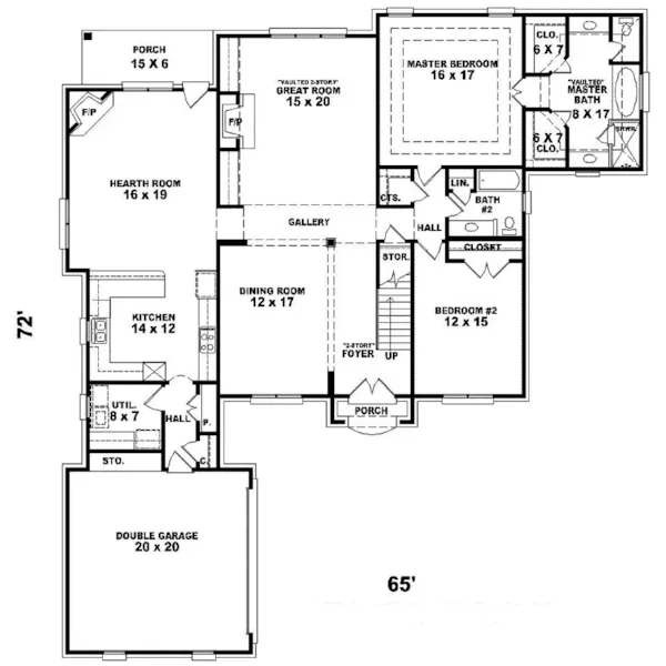 European House Plan First Floor - Jack Hollow Luxury European Home 087D-0931 - Search House Plans and More