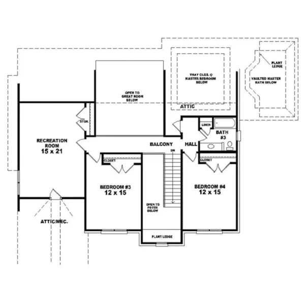 European House Plan Second Floor - Jack Hollow Luxury European Home 087D-0931 - Search House Plans and More