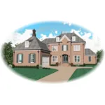 European House Plan Front of Home - Jack Hollow Luxury European Home 087D-0931 - Search House Plans and More