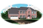 Luxury House Plan Front of Home - Paradise Hill Colonial Home 087D-0935 - Shop House Plans and More