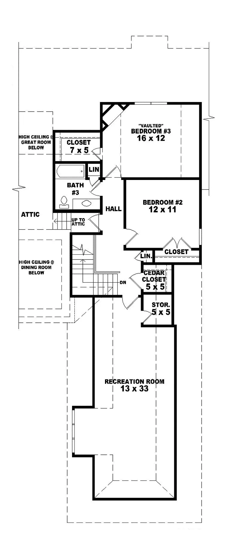 Traditional House Plan Second Floor - Runningbrook European Home 087D-0941 - Shop House Plans and More