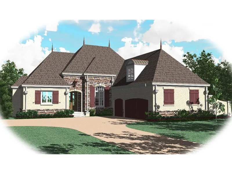 European Home With Grand Exterior Features
