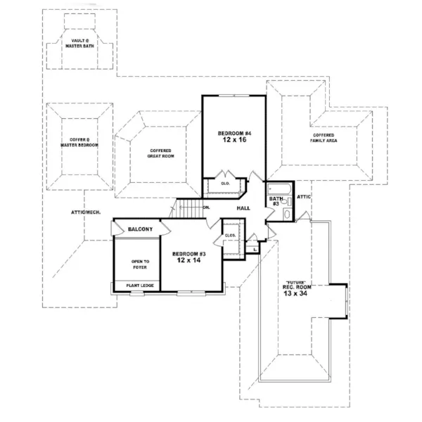 Country House Plan Second Floor - Corunna Luxury Home 087D-0944 - Search House Plans and More