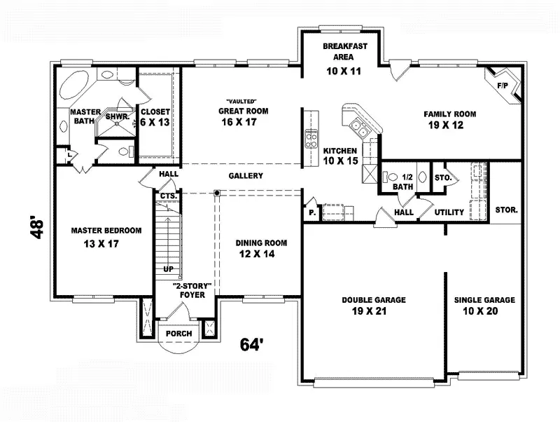 Country House Plan First Floor - Glenbarr Luxury Home 087D-0947 - Search House Plans and More