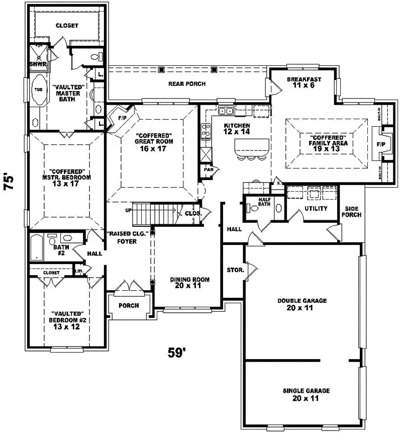 Country House Plan First Floor - Palladian Luxury Home 087D-0949 - Shop House Plans and More