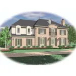 Colonial House Plan Front of Home - Huxhold Luxury European Home 087D-0952 - Search House Plans and More