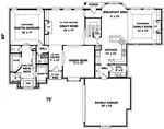 Tudor House Plan First Floor - Taranto Arts And Crafts Home 087D-0953 - Shop House Plans and More