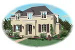 Traditional House Plan Front of Home - Huber Park European Home 087D-0958 - Search House Plans and More
