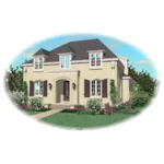 European House Plan Front of Home - Huber Park European Home 087D-0958 - Search House Plans and More