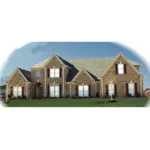 Country House Plan Front of Home - Glen Eagle Colonial Home 087D-0962 - Search House Plans and More