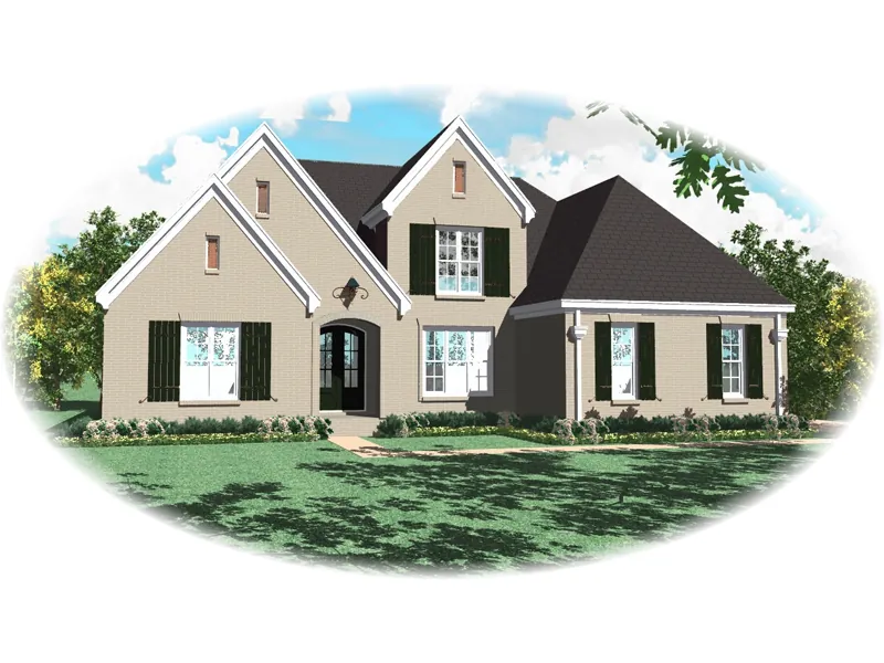 European House Plan Front of Home - Gregorio Country French Home 087D-0964 - Search House Plans and More