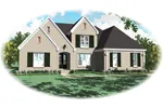 Traditional House Plan Front of Home - Gregorio Country French Home 087D-0964 - Search House Plans and More