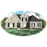 Traditional House Plan Front of Home - Gregorio Country French Home 087D-0964 - Search House Plans and More